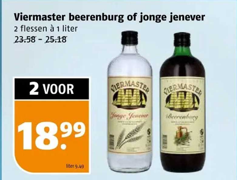Viermaster beerenburg of jonge jenever