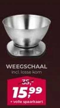 WEEGSCHAAL incl. losse korn