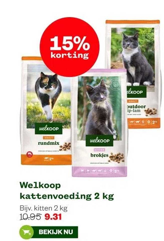 Welkoop kattenvoeding 2 kg