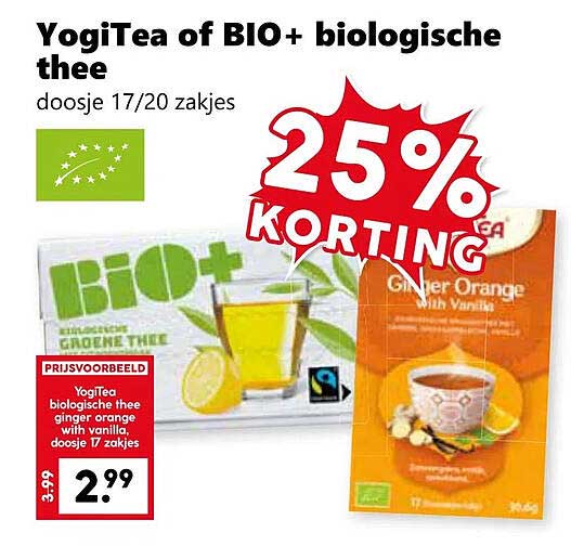YogiTea of BIO+ biologische thee