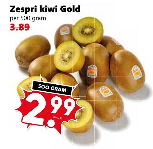 Zespri kiwi Gold per 500 gram