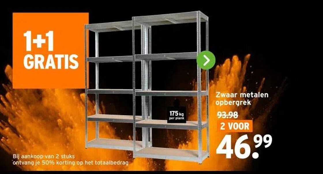 Zwaar metalen opbergrek