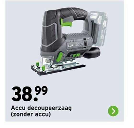 Accu decoupeerzaag (zonder accu)