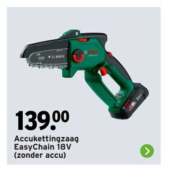 Accu-kettingzaag EasyChain 18V