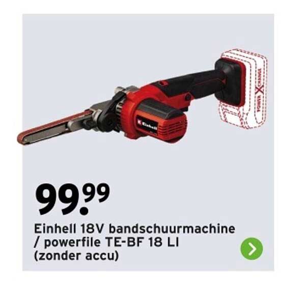 Einhell 18V bandschuurmachine / powerfile TE-BF 18 LI