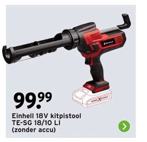 Einhell 18V kitpistool TE-SG 18/10 LI