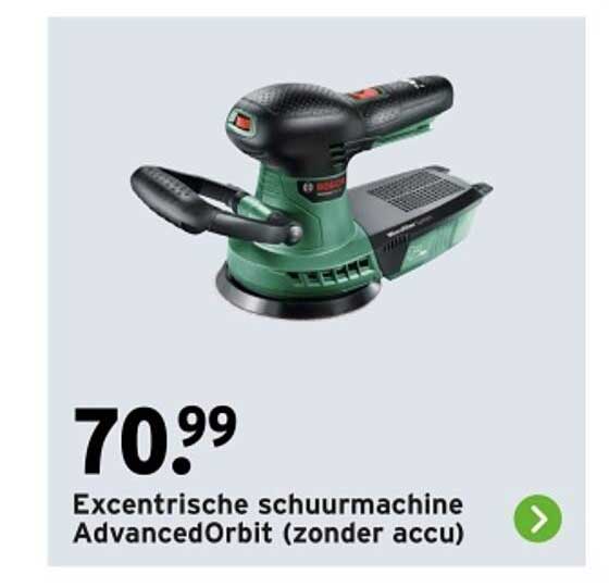 Excetrische schuurmachine AdvancedOrbit (zonder accu)