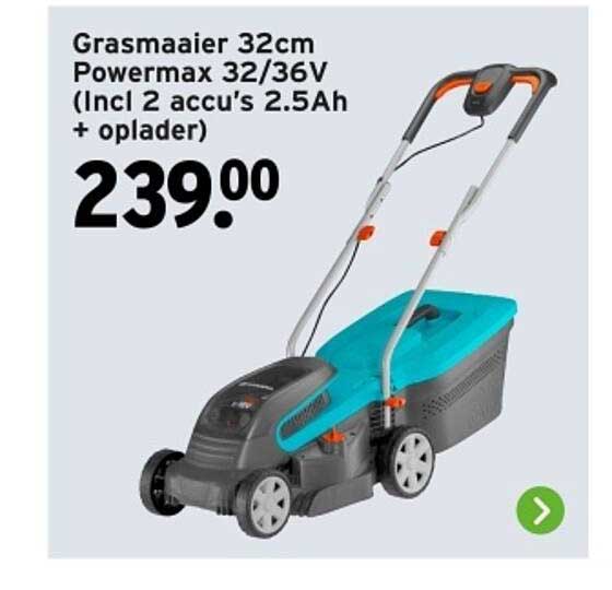 Grasmaaier 32cm Powermax 32/36V