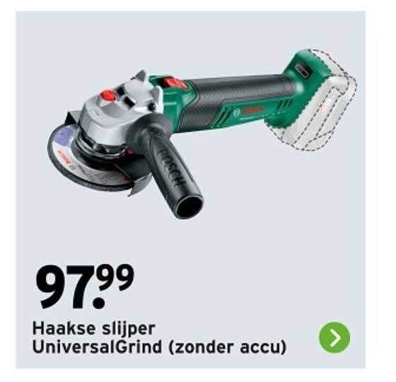 Haakse slijper UniversalGrind (zonder accu)