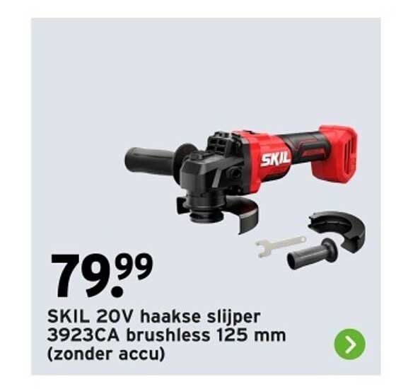 SKIL 20V haakse slijper 3923CA brushless 125 mm