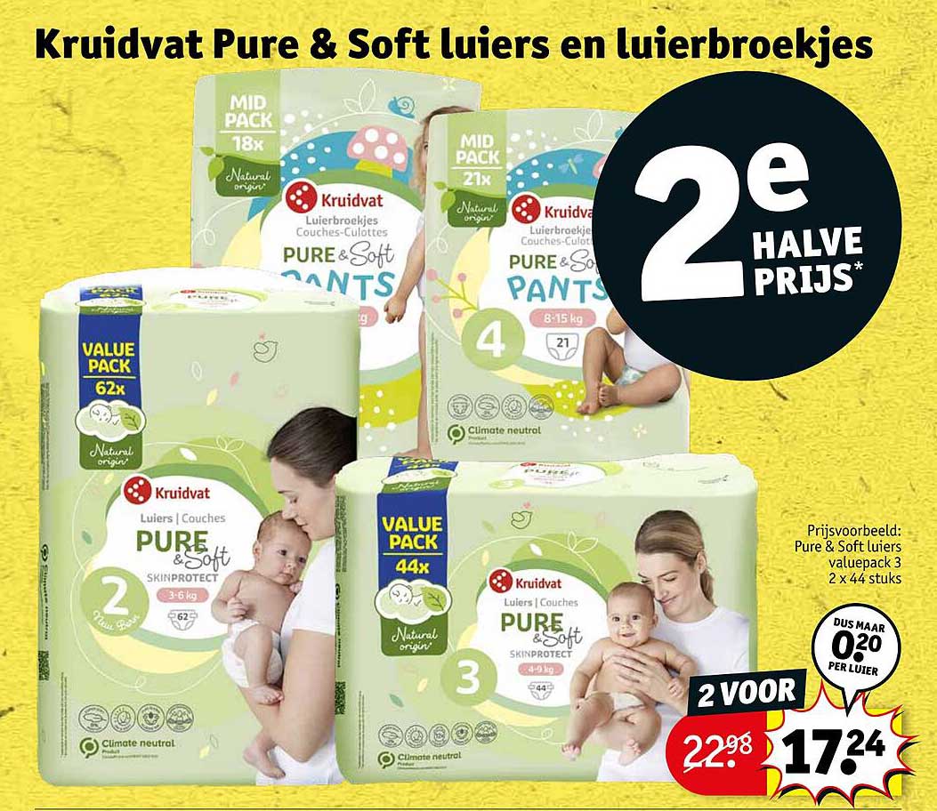 kruidvat-pure-soft-luiers-en-luierbroekjes-aanbieding-bij-kruidvat
