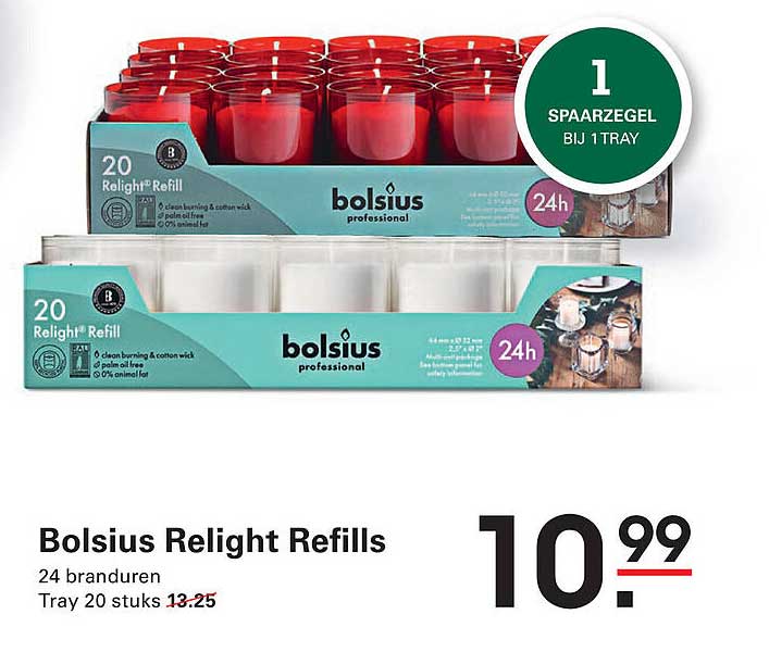 Bolsius Relight Refills