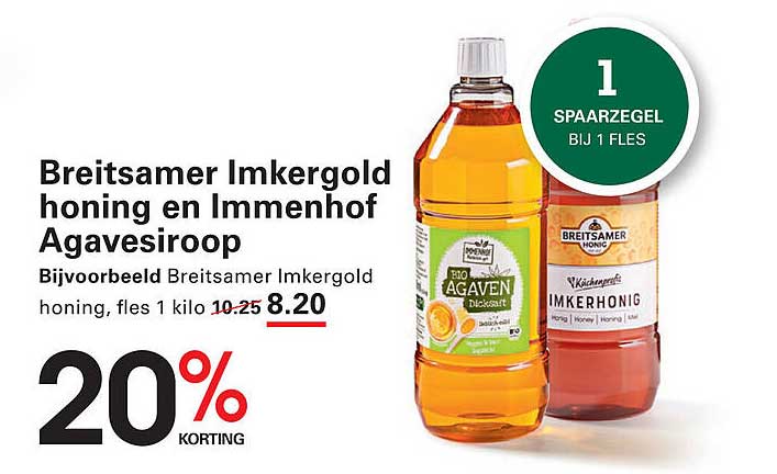 Breitsamer Imkergold honing en Immenhof Agavesiroop