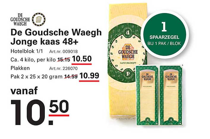 De Goudsche Waeg Jonge kaas 48+