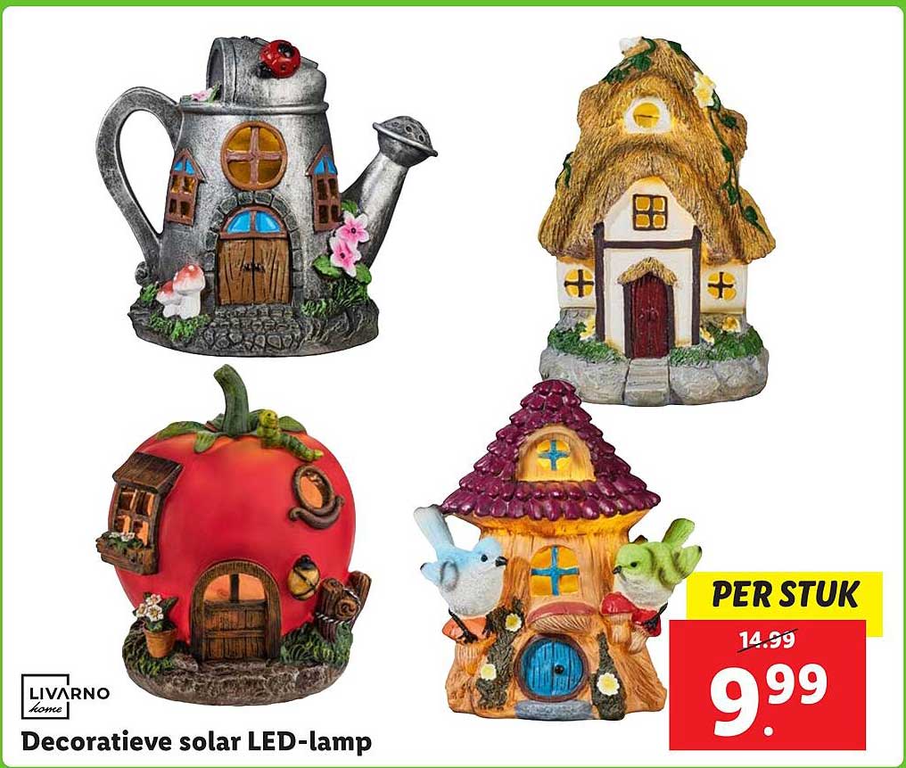 Decoratieve solar LED-lamp