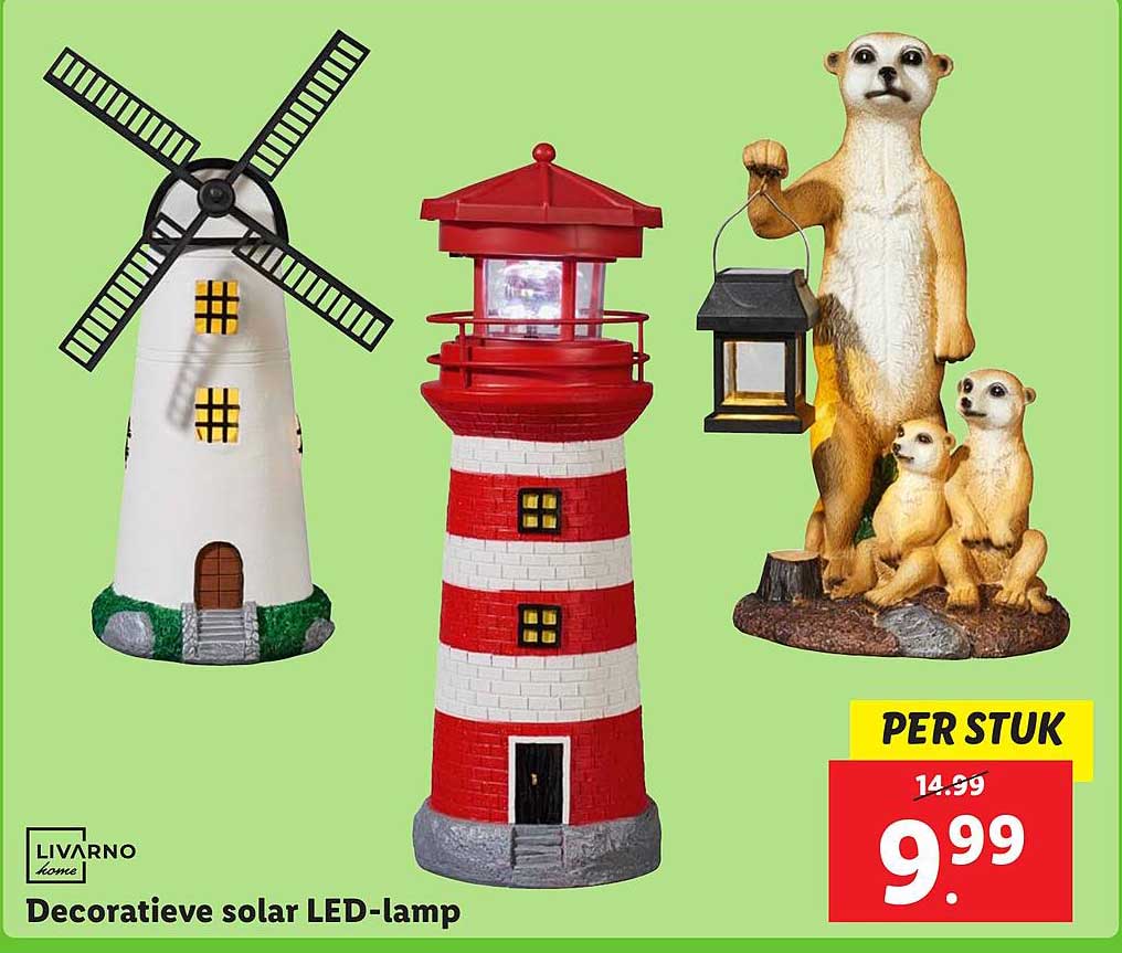 Decoratieve solar LED-lamp