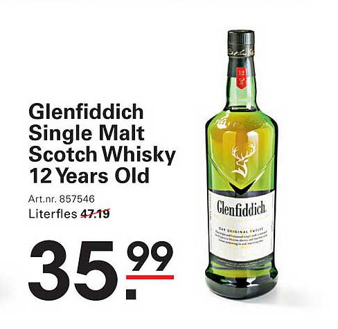 Glenfiddich Single Malt Scotch Whisky 12 Years Old