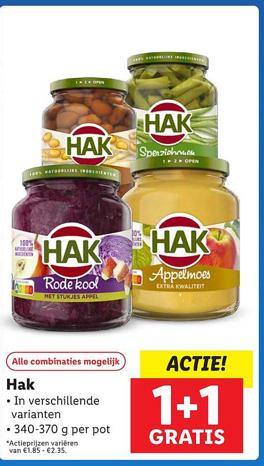 Hak 1 + 1 gratis