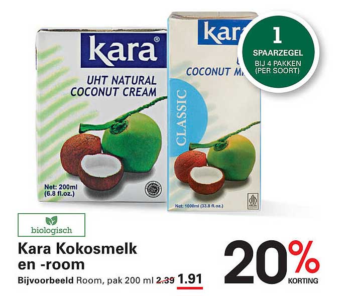 Kara Kokosmelk en -room