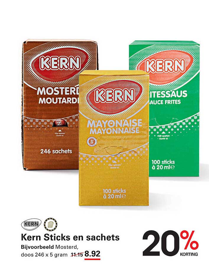 Kern Sticks en sachets