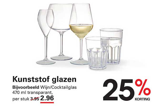 Kunststof glazen