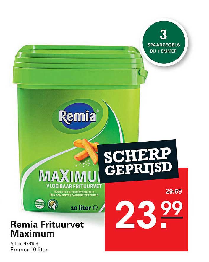 Remia Frituurtvet Maximum 10 liter