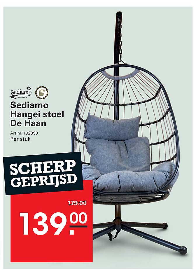 Sediamo Hangei stoel De Haan