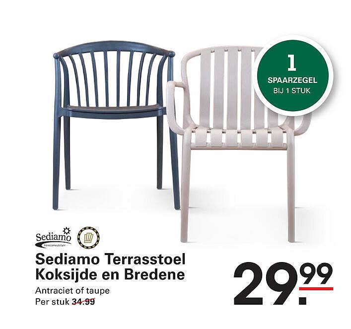 Sediamo Terrasstoel Koksijde en Bredene