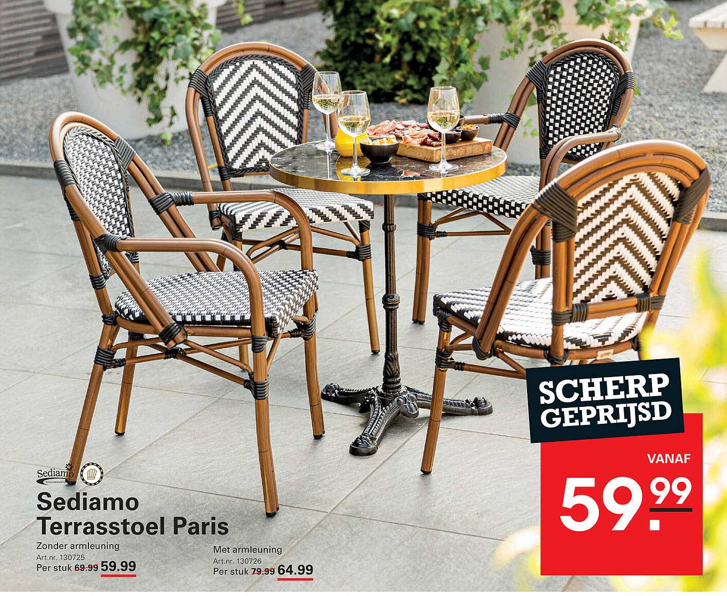 Sediamo Terrasstoel Paris