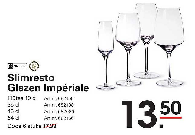 Slimresto Glazen Impériale