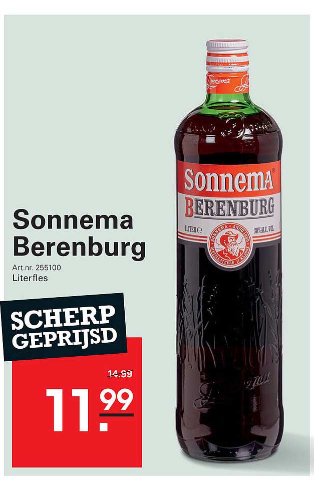 Sonnema Berenburg Literfles