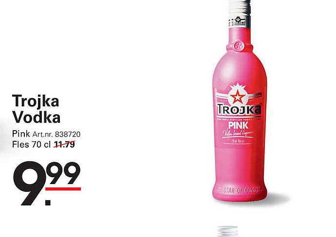Trojka Vodka Pink 70 cl