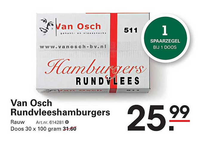 Van Osch Rundvleeshamburgers