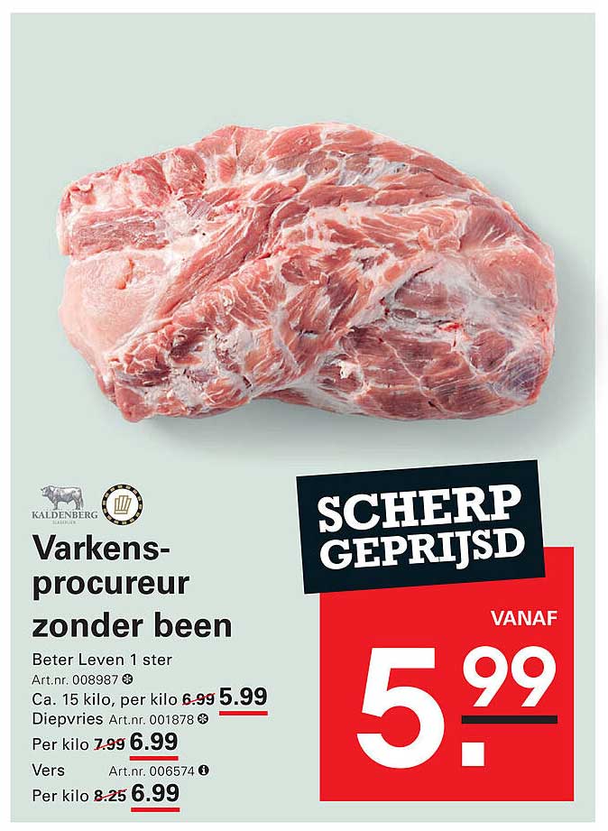 Varkensprocureur zonder been