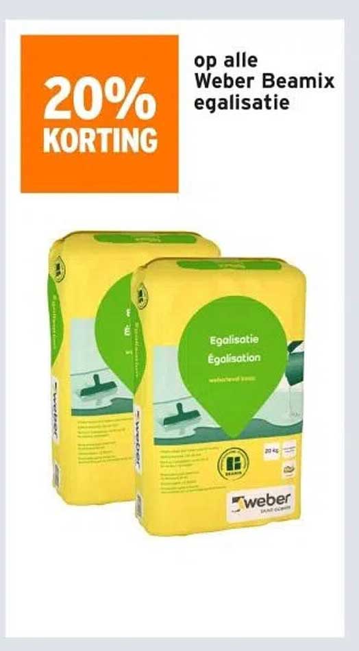 20% KORTING op alle Weber Beamix egalisatie