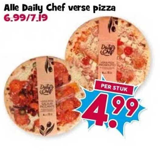 Alle Daily Chef verse pizza