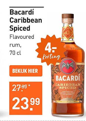 Bacardí Caribbean Spiced 70 cl