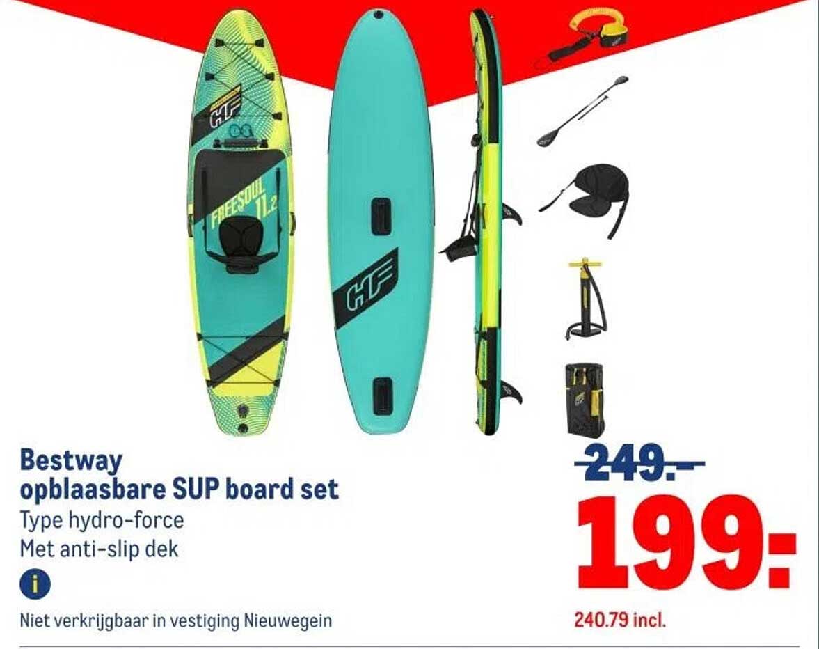 Bestway opblaasbare SUP board set