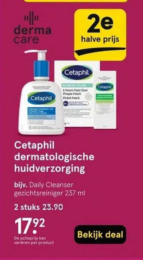 Cetaphil dermatologische huidverzorging bijv. Daily Cleanser gezichtsreiniger 237 ml