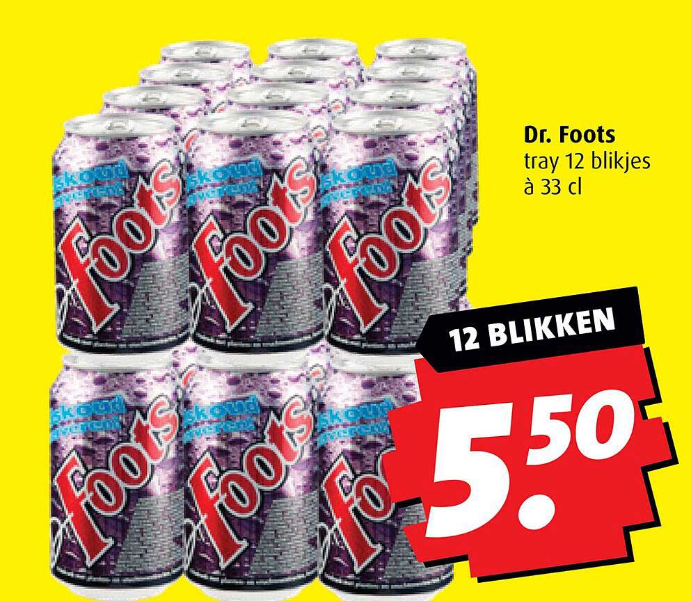 Dr. Foots tray 12 blijkjes à 33 cl