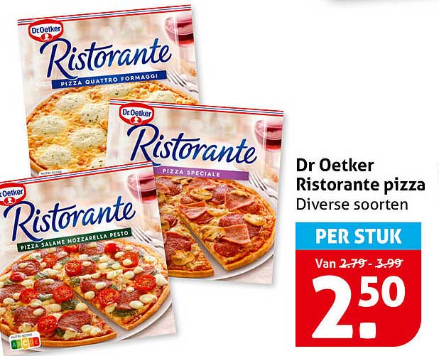 Dr Oetker Ristorante pizza Diverse soorten