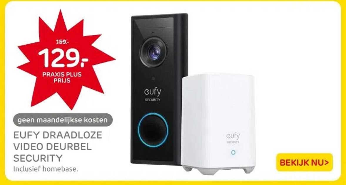 EUFY DRAADLOZE VIDEO DEURBEL SECURITY