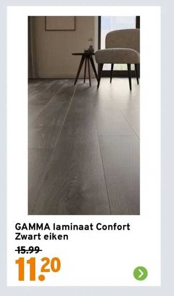 GAMMA laminaat Confort Zwart eiken