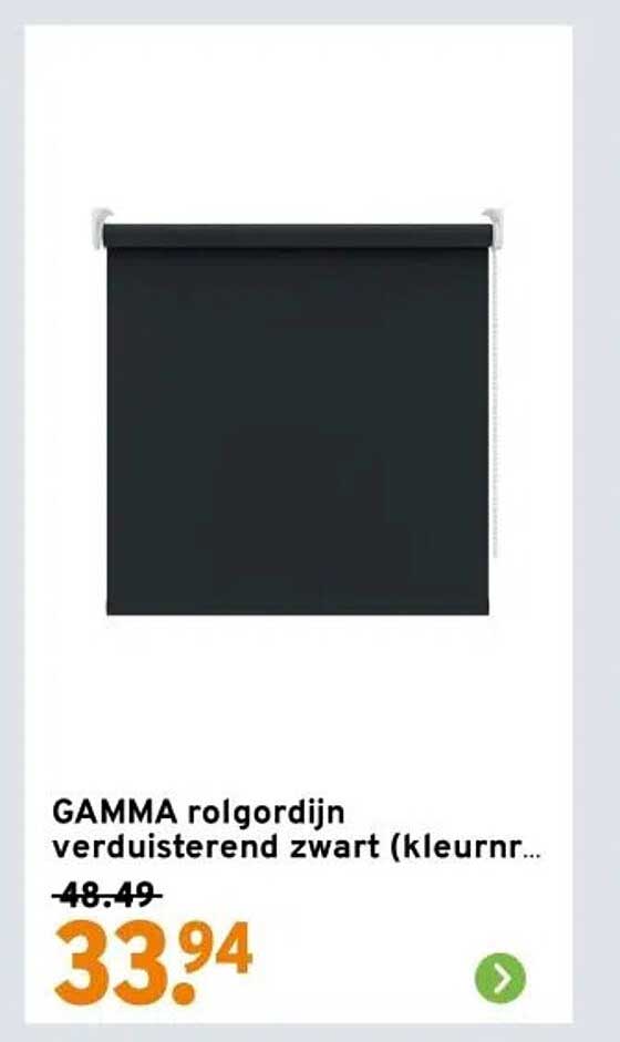 GAMMA rolgordijn verduisterend zwart (kleurnr...)