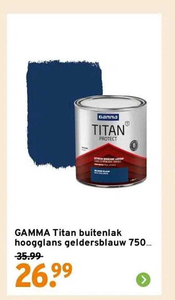 GAMMA Titan buitenlak hoogglans gelderblauw 750 ml