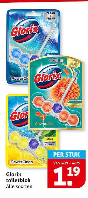 Glorix toiletblok Alle soorten