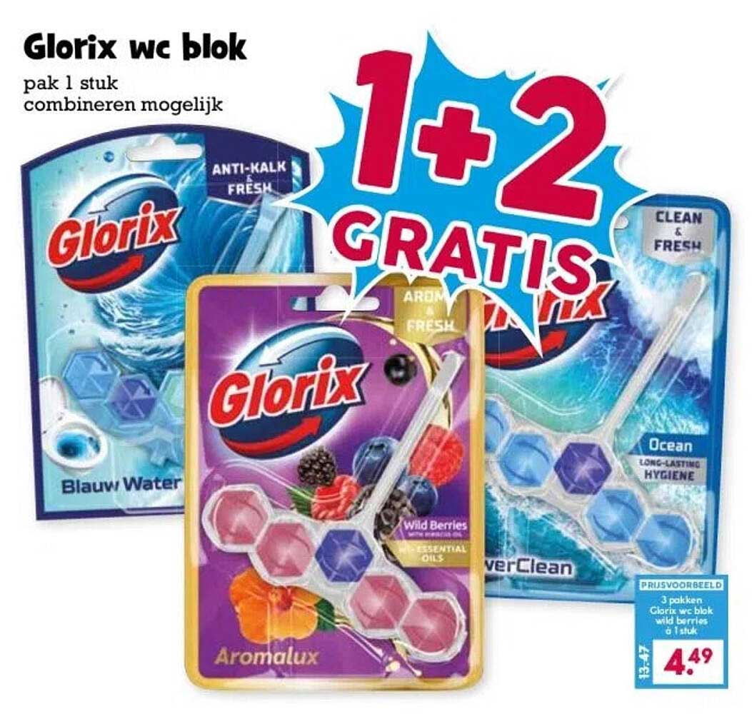 Glorix wc blok 1+2 gratis