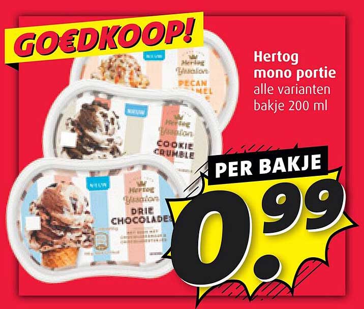 Hertog mono portie alle varianten bakje 200 ml