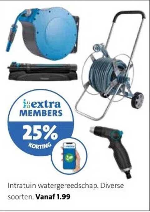 Intratuin watergereedschap. Diverse soorten. Vanaf 1.99