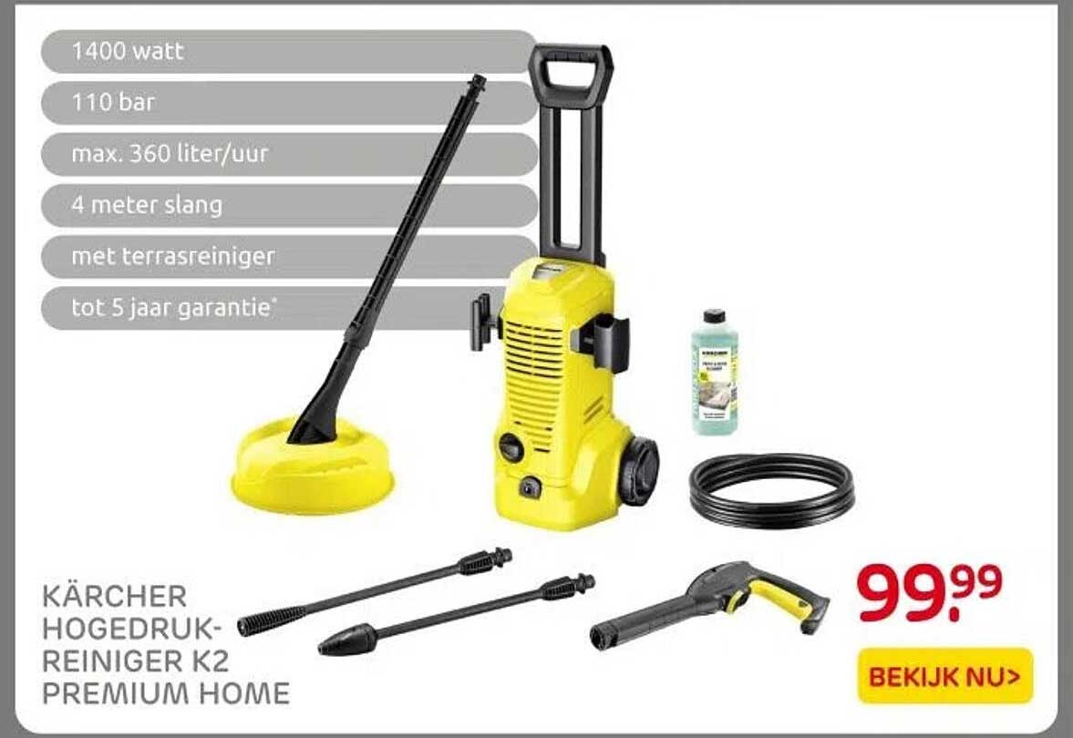 KÄRCHER HOGEDRUKREINIGER K2 PREMIUM HOME